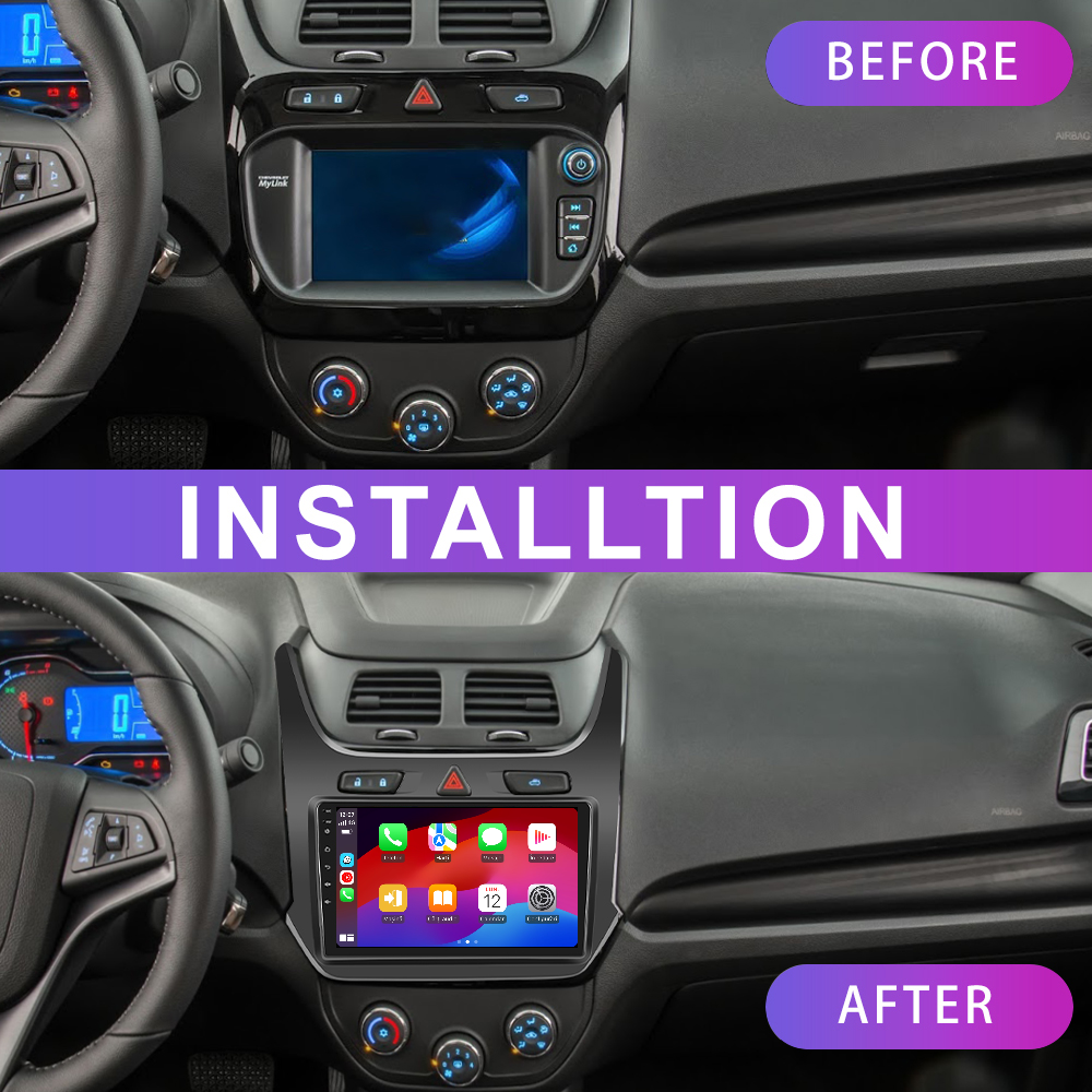 Navigatie dedicata Chevrolet Cobalt (2011-2018) 2GB RAM 32GB ROM, Android 14, Carplay si Android Auto, cooler racire, ecran HD 9 inch