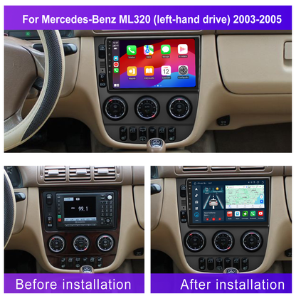 Navigatie dedicata Mercedes Benz ML320 (2003-2005) Android 14, 8 GB RAM 128 GB ROM, OCTA-CORE 2.0Mhz, Carplay si Android auto, Slot SIM 4G, ventilator de racire activ, ecran 9 inch HD