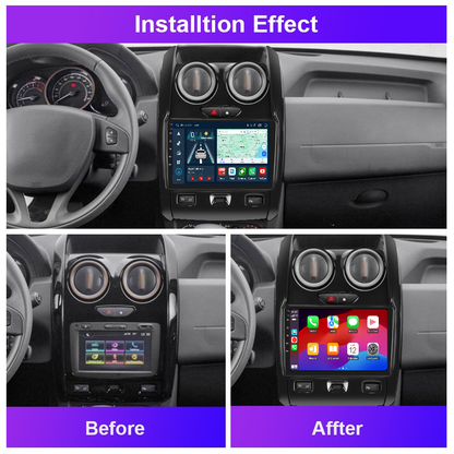 Navigatie dedicata Dacia Duster (2012-2019) Android 14, 8 GB RAM 128 GB ROM, OCTA-CORE 2.0Mhz, Carplay si Android auto, Slot SIM 4G, ventilator de racire activ, ecran 9 inch HD