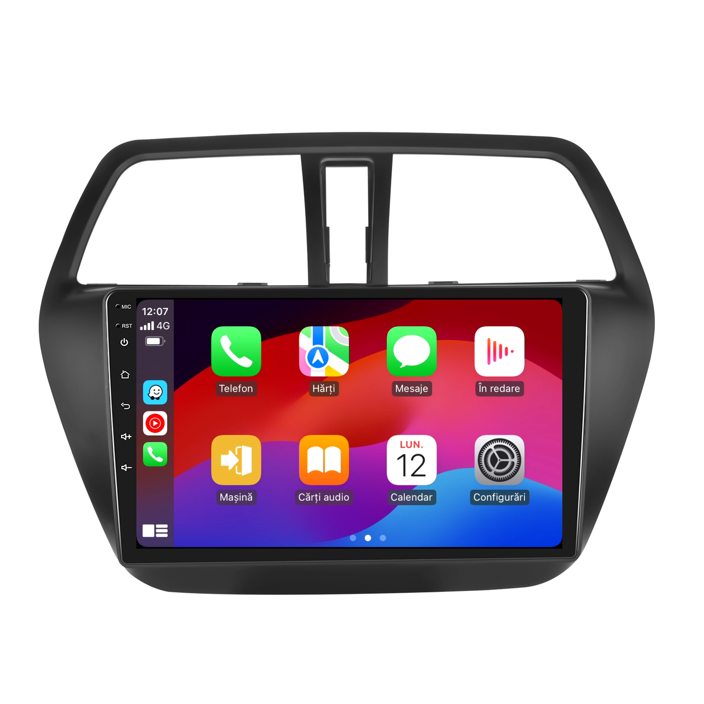 Navigatie dedicata SUZUKI S-CROSS (2014-2017) cu Android 14, 4 GB RAM 64 GB ROM, OCTA-CORE, Carplay si Android auto, Slot SIM 4G, ventilator de racire activ, ecran 9 inch HD