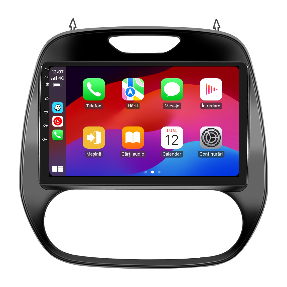 Navigatie dedicata Renault Captur (2015-2017) Android 14, 8 GB RAM 128 GB ROM, OCTA-CORE 2.0Mhz, Carplay si Android auto, Slot SIM 4G, ventilator de racire activ, ecran 9 inch HD