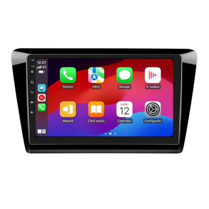 Navigatie dedicata Skoda Rapid / Seat Toldeo (2012-2019) cu Android 14, 4 GB RAM 64 GB ROM, OCTA-CORE, Carplay si Android auto, Slot SIM 4G, ventilator de racire activ, ecran 9 inch HD