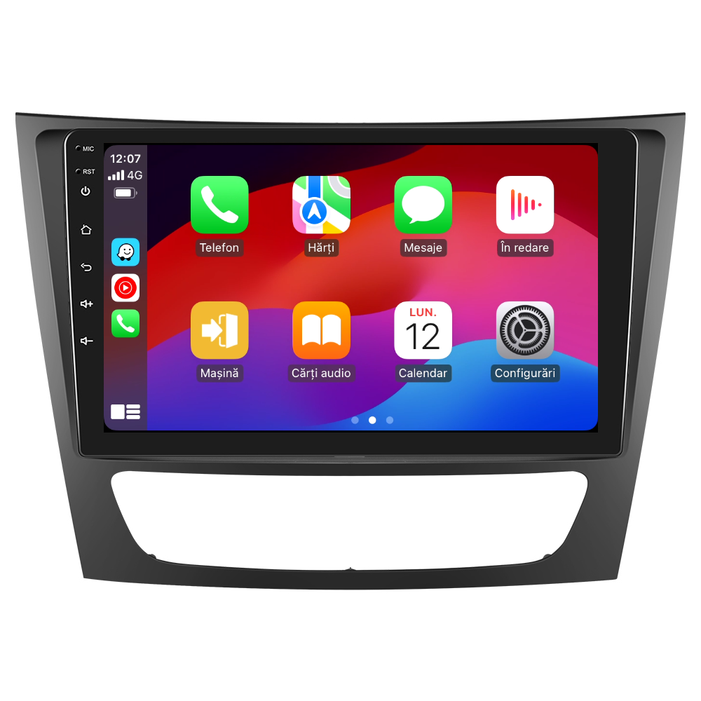 Navigatie dedicata Mercedes Benz E-class W211/CLS-class (2005-2008) 2GB RAM 32GB ROM, Android 14, Carplay si Android Auto, cooler racire, ecran HD 9 inch