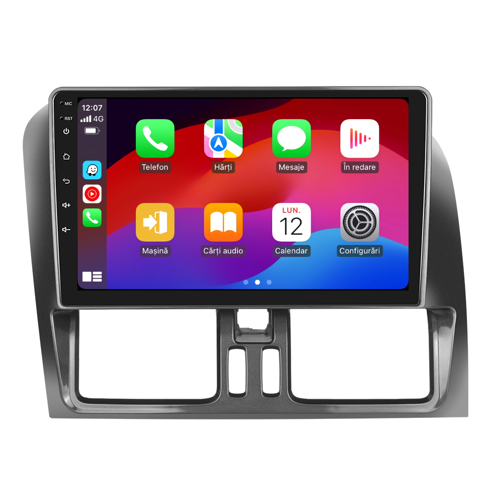 Navigatie dedicata VOLVO XC60 (2008-2013) cu Android 14, 4 GB RAM 64 GB ROM, OCTA-CORE, Carplay si Android auto, Slot SIM 4G, ventilator de racire activ, ecran 9 inch HD