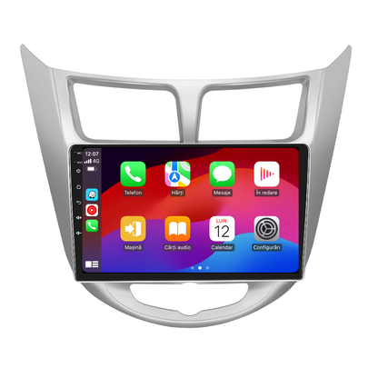 Navigatie dedicata Hyundai Accent | Solaris I Verna (2010-2016) 2GB RAM 32GB ROM, Android 14, Carplay si Android Auto, cooler racire, ecran HD 9 inch