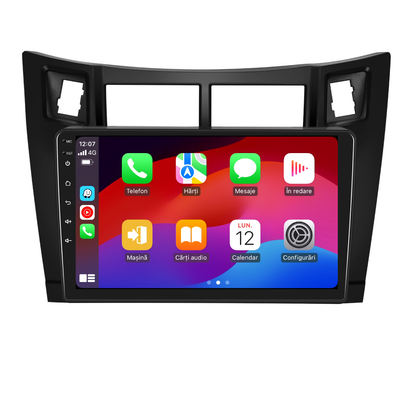 Navigatie dedicata Toyota Yaris (2008-2011) Android 14, 8 GB RAM 128 GB ROM, OCTA-CORE 2.0Mhz, Carplay si Android auto, Slot SIM 4G, ventilator de racire activ, ecran 9 inch HD