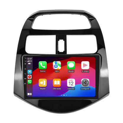 Navigatie dedicata Chevrolet Spark (2011-2014) cu Android 14, 4 GB RAM 64 GB ROM, OCTA-CORE, Carplay si Android auto, Slot SIM 4G, ventilator de racire activ, ecran 9 inch HD