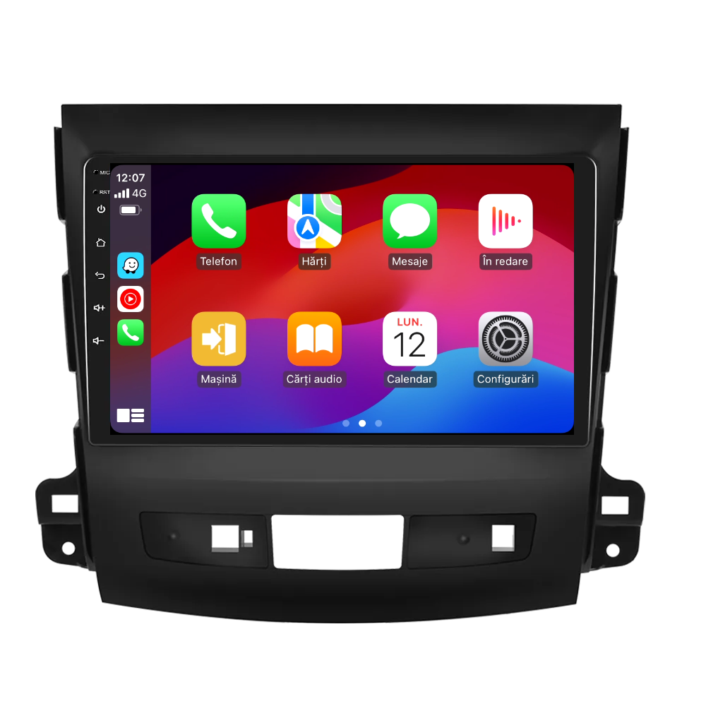 Navigatie dedicata Mitsubishi Outlander (2008-2015) 2GB RAM 32GB ROM, Android 14, Carplay si Android Auto, cooler racire, ecran HD 9 inch