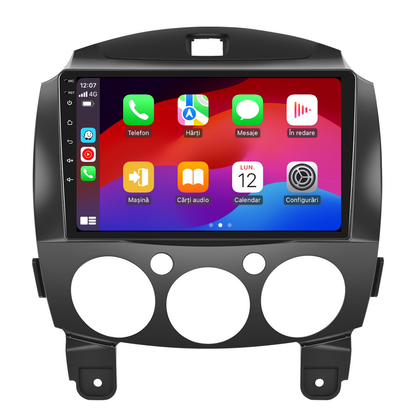 Navigatie dedicata Mazda 2 (2007-2014) 2GB RAM 32GB ROM, Android 14, Carplay si Android Auto, cooler racire, ecran HD 9 inch