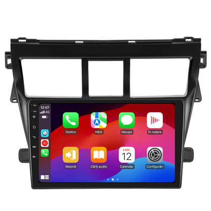 Navigatie dedicata Toyota Yaris (2007-2012) cu Android 14, 4 GB RAM 64 GB ROM, OCTA-CORE, Carplay si Android auto, Slot SIM 4G, ventilator de racire activ, ecran 9 inch HD
