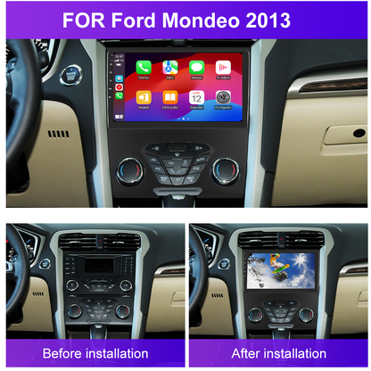 Navigatie dedicata Ford Mondeo (2013-2020) cu Android 14, 4 GB RAM 64 GB ROM, OCTA-CORE, Carplay si Android auto, Slot SIM 4G, ventilator de racire activ, ecran 9 inch HD