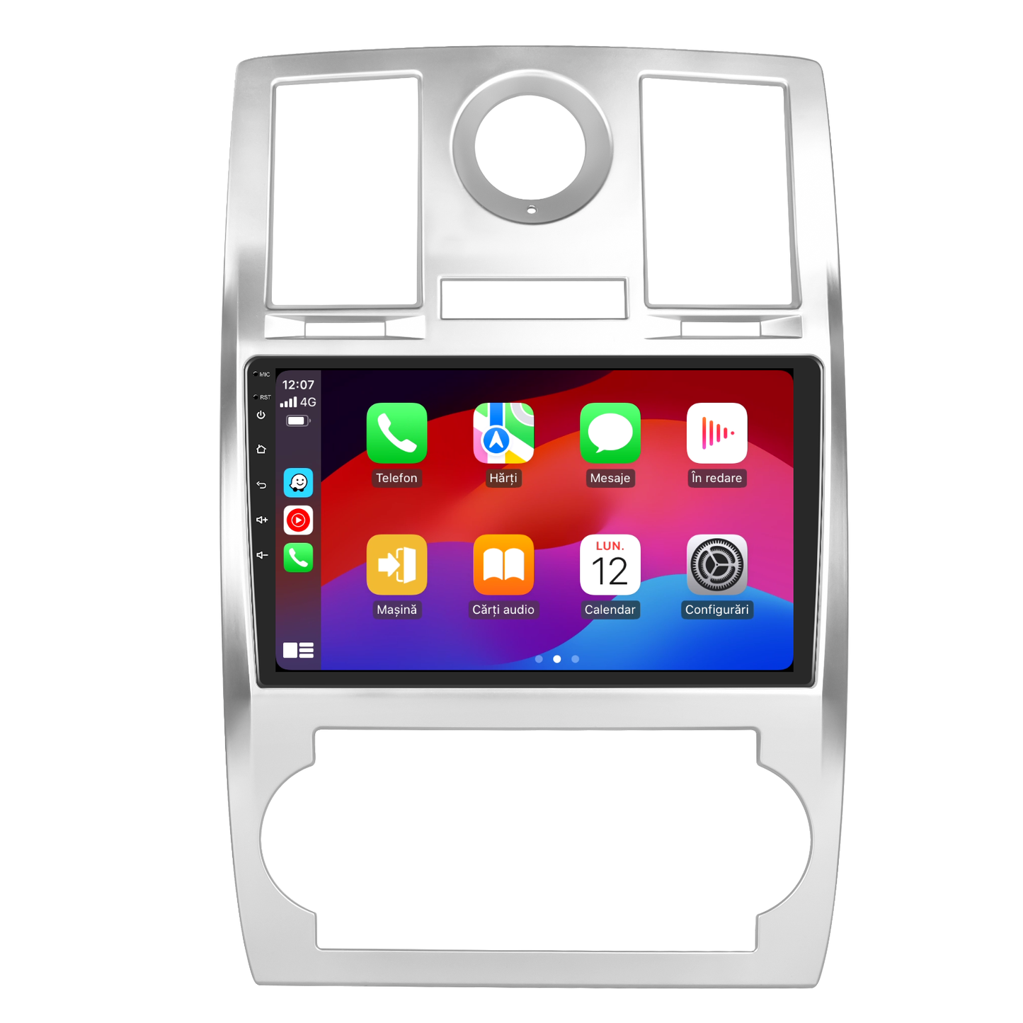 Navigatie dedicata Chrysler 300C (2006) Android 14, 8 GB RAM 128 GB ROM, OCTA-CORE 2.0Mhz, Carplay si Android auto, Slot SIM 4G, ventilator de racire activ, ecran 9 inch HD