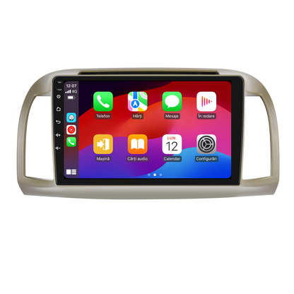 Navigatie dedicata Nissan March (2002-2010) 2GB RAM 32GB ROM, Android 14, Carplay si Android Auto, cooler racire, ecran HD 9 inch