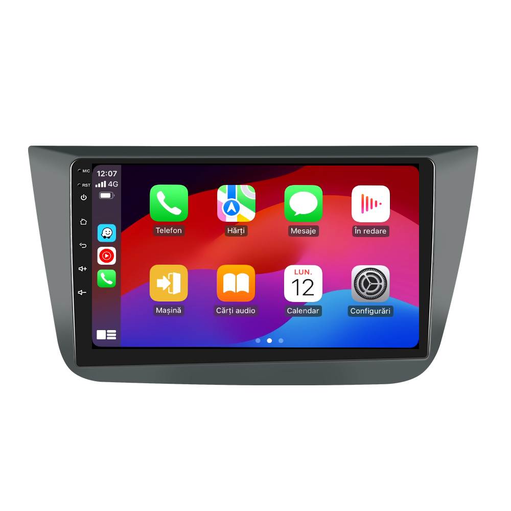 Navigatie dedicata Seat Altea (2004-2016) cu Android 14, 4 GB RAM 64 GB ROM, OCTA-CORE, Carplay si Android auto, Slot SIM 4G, ventilator de racire activ, ecran 9 inch HD