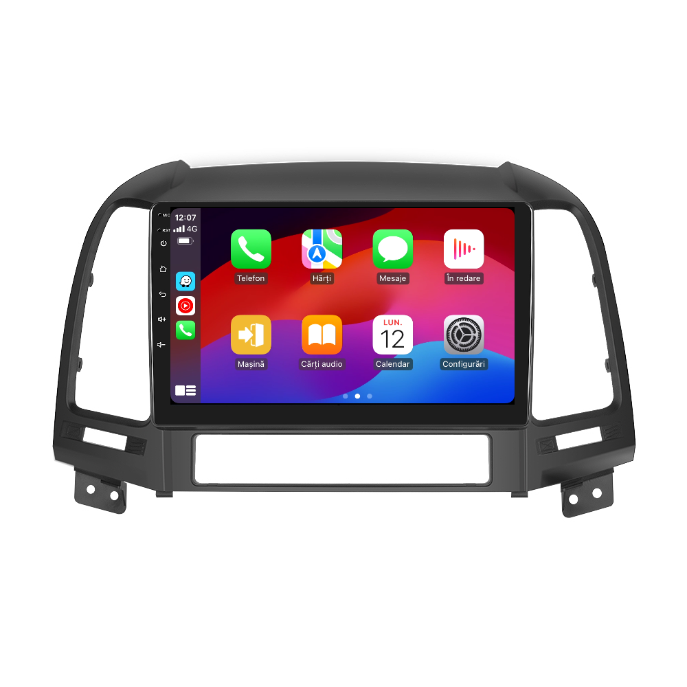 Navigatie dedicata Hyundai Santa-fe (2006-2012) 2GB RAM 32GB ROM, Android 14, Carplay si Android Auto, cooler racire, ecran HD 9 inch
