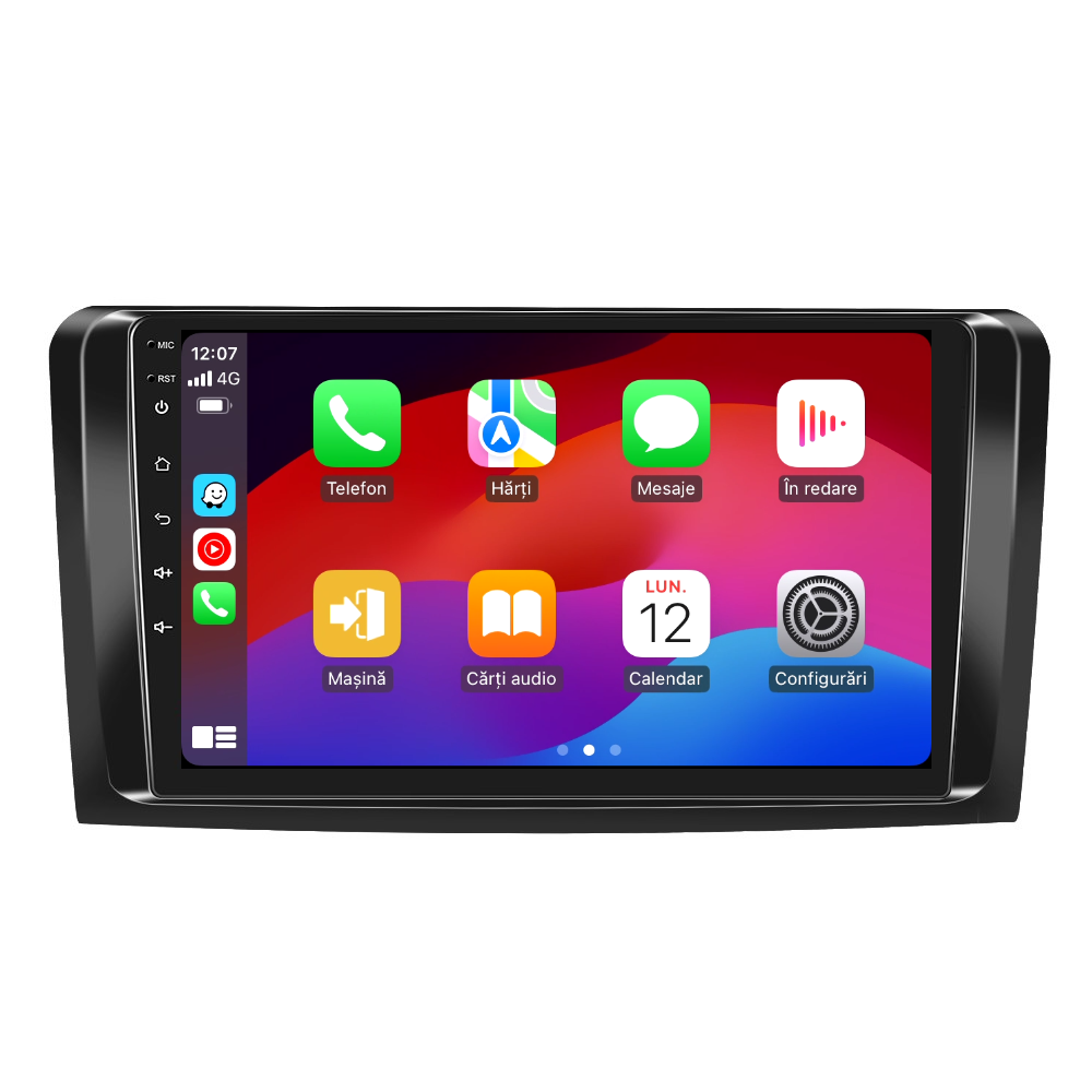 Navigatie dedicata Mercedes-Benz ML Series (2005-2011) 2GB RAM 32GB ROM, Android 14, Carplay si Android Auto, cooler racire, ecran HD 9 inch