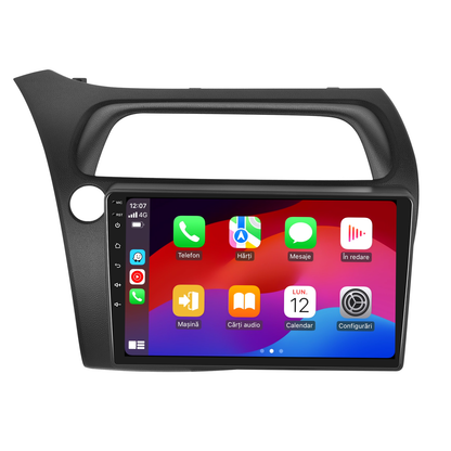 Navigatie dedicata Honda Civic (2006-2011) cu Android 14, 4 GB RAM 64 GB ROM, OCTA-CORE, Carplay si Android auto, Slot SIM 4G, ventilator de racire activ, ecran 9 inch HD