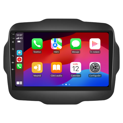 Navigatie dedicata Jeep Renegade (2016-2020) cu Android 14, 4 GB RAM 64 GB ROM, OCTA-CORE, Carplay si Android auto, Slot SIM 4G, ventilator de racire activ, ecran 9 inch HD