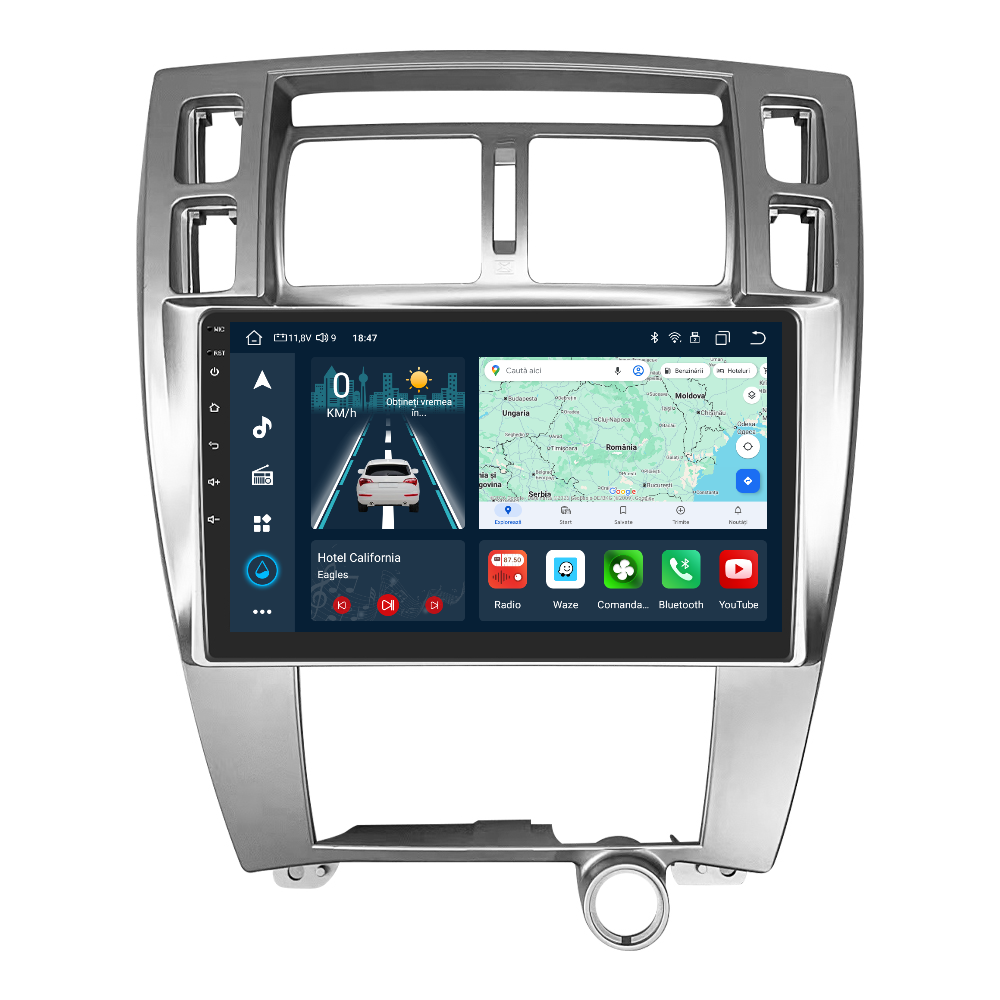 Navigatie dedicata Hyundai Tucson (2006-2013) cu Android 14, 4 GB RAM 64 GB ROM, OCTA-CORE, Carplay si Android auto, Slot SIM 4G, ventilator de racire activ, ecran 10.1 inch HD