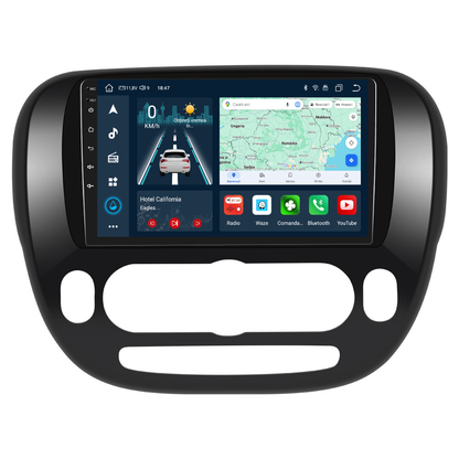 Navigatie dedicata KIA Soul (2014) cu Android 14, 4 GB RAM 64 GB ROM, OCTA-CORE, Carplay si Android auto, Slot SIM 4G, ventilator de racire activ, ecran 9 inch HD