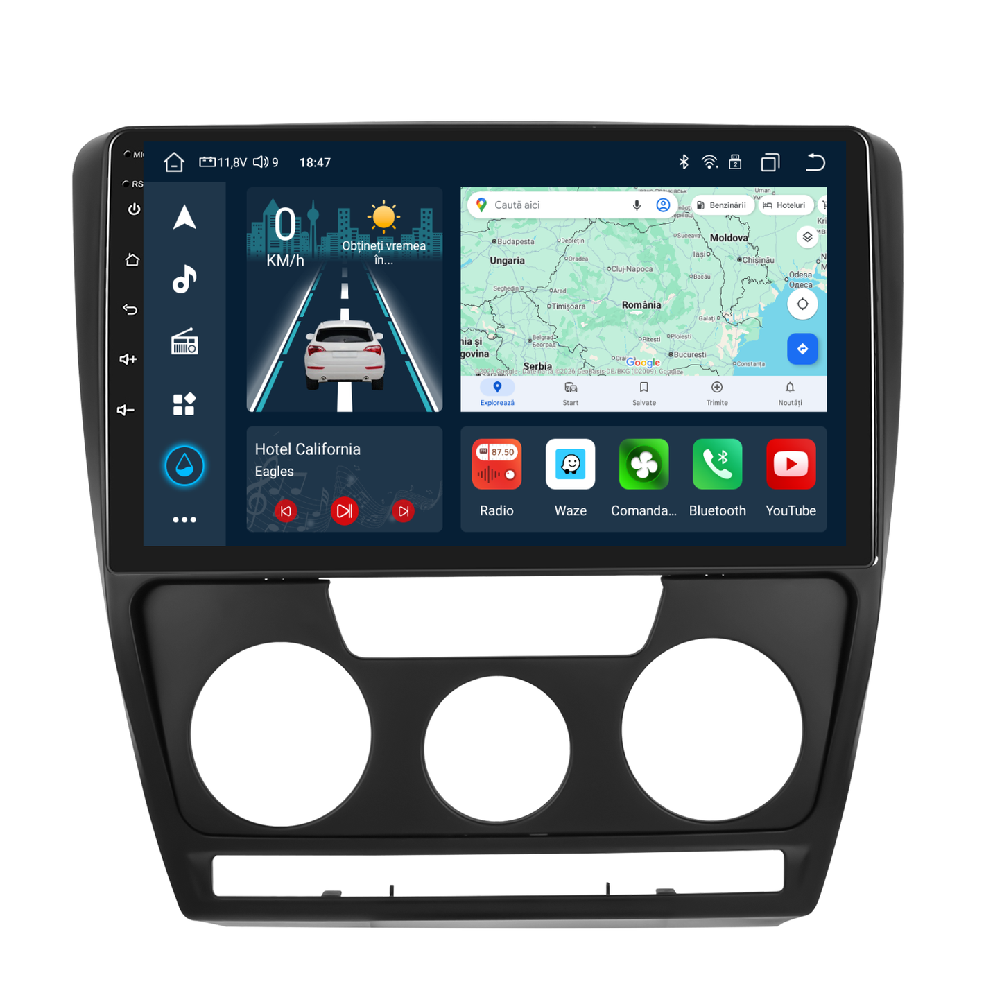 Navigatie dedicata Skoda Octavia (2004-2014) cu Android 14, 4 GB RAM 64 GB ROM, OCTA-CORE, Carplay si Android auto, Slot SIM 4G, ventilator de racire activ, ecran 10.1 inch HD
