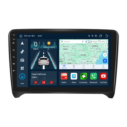 Navigatie dedicata Audi TT (2008-2014) cu Android 14, 4 GB RAM 64 GB ROM, OCTA-CORE, Carplay si Android auto, Slot SIM 4G, ventilator de racire activ, ecran 9 inch HD