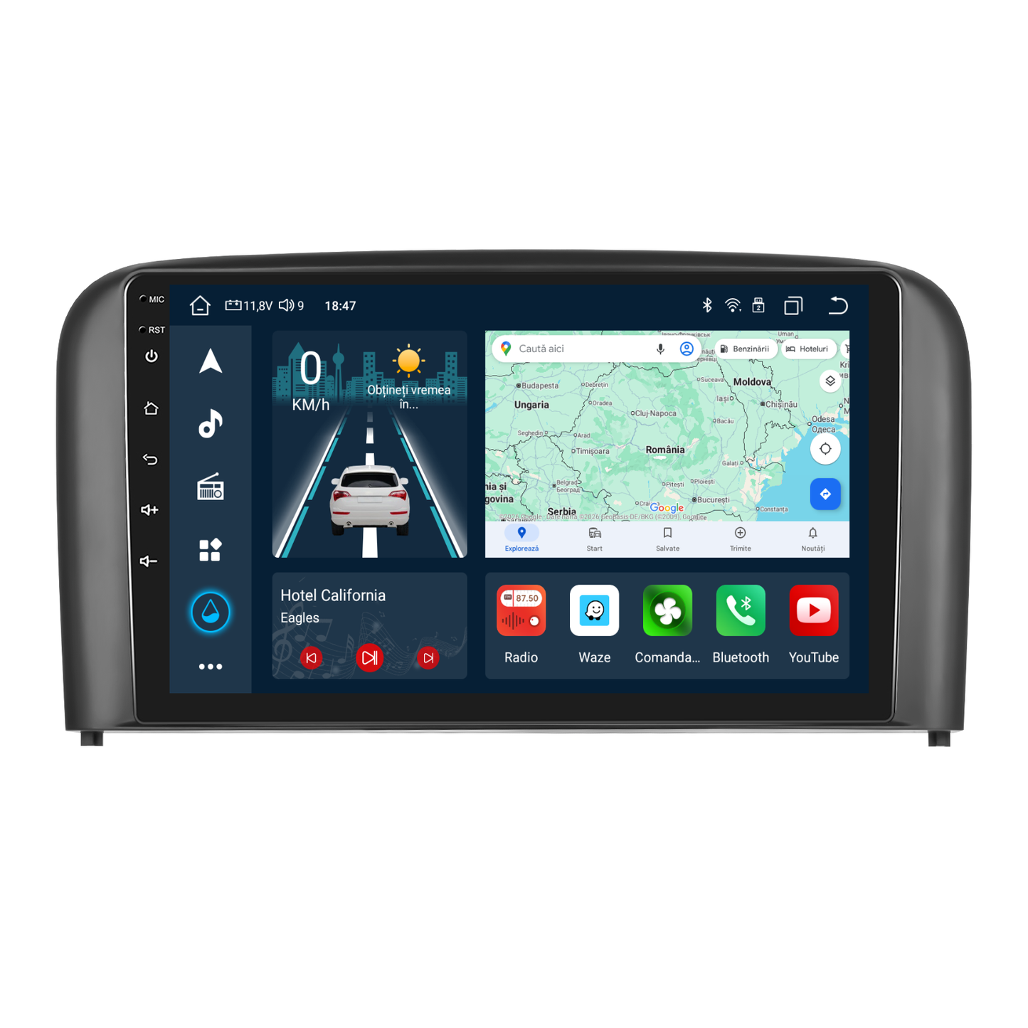 Navigatie dedicata Volvo S80 (2001-2006) cu Android 14, 4 GB RAM 64 GB ROM, OCTA-CORE, Carplay si Android auto, Slot SIM 4G, ventilator de racire activ, ecran 9 inch HD