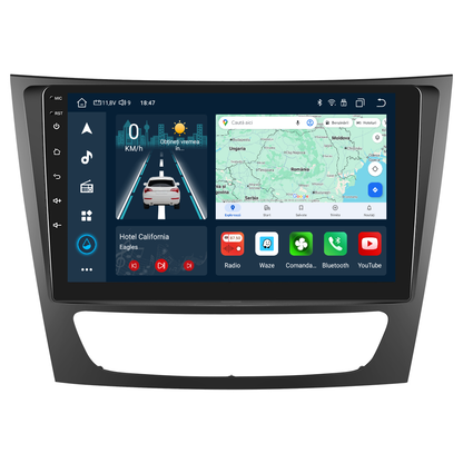 Navigatie dedicata Mercedes Benz E-class W211/CLS-class (2005-2008) cu Android 14, 4 GB RAM 64 GB ROM, OCTA-CORE, Carplay si Android auto, Slot SIM 4G, ventilator de racire activ, ecran 9 inch HD