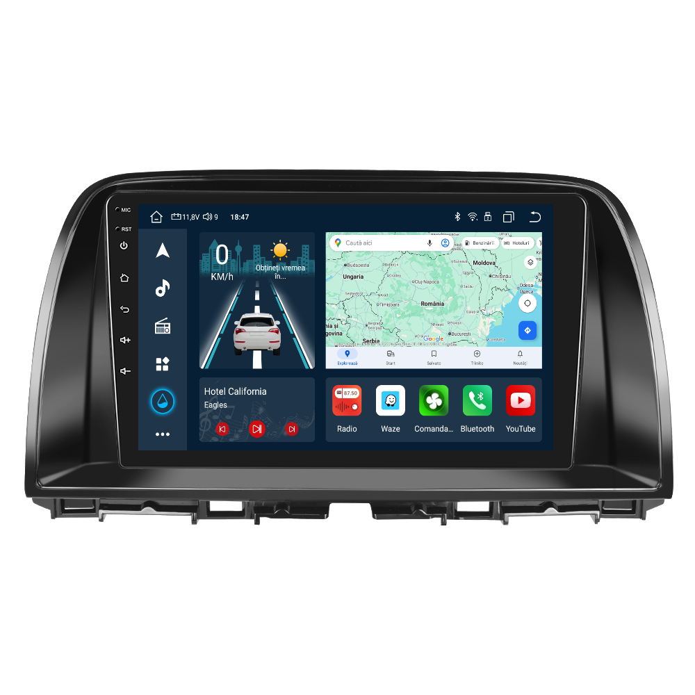 Navigatie dedicata Mazda CX-5 (2012-2015) cu Android 14, 4 GB RAM 64 GB ROM, OCTA-CORE, Carplay si Android auto, Slot SIM 4G, ventilator de racire activ, ecran 9 inch HD