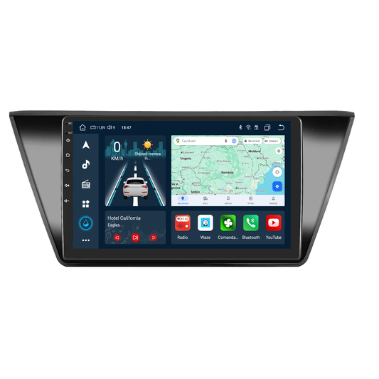 Navigatie dedicata Volkswagen Touran (2016) cu Android 14, 4 GB RAM 64 GB ROM, OCTA-CORE, Carplay si Android auto, Slot SIM 4G, ventilator de racire activ, ecran 10.1 inch HD