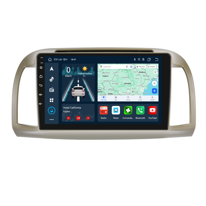 Navigatie dedicata Nissan March (2002-2010) cu Android 14, 4 GB RAM 64 GB ROM, OCTA-CORE, Carplay si Android auto, Slot SIM 4G, ventilator de racire activ, ecran 9 inch HD