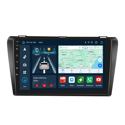 Navigatie dedicata Mazda 3 (2006-2012) cu Android 14, 4 GB RAM 64 GB ROM, OCTA-CORE, Carplay si Android auto, Slot SIM 4G, ventilator de racire activ, ecran 9 inch HD