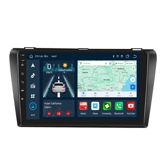 Navigatie dedicata Mazda 3 (2006-2012) cu Android 14, 4 GB RAM 64 GB ROM, OCTA-CORE, Carplay si Android auto, Slot SIM 4G, ventilator de racire activ, ecran 9 inch HD