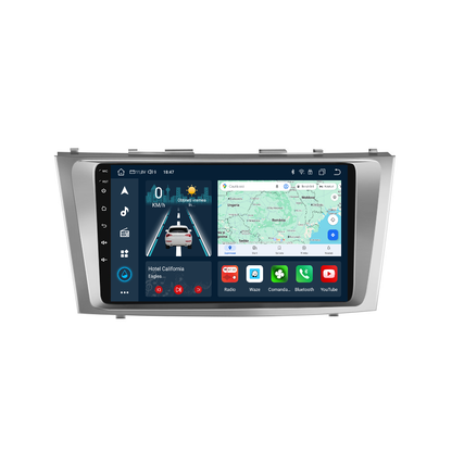Navigatie dedicata Toyota Camry (2006-2011) cu Android 14, 4 GB RAM 64 GB ROM, OCTA-CORE, Carplay si Android auto, Slot SIM 4G, ventilator de racire activ, ecran 9 inch HD