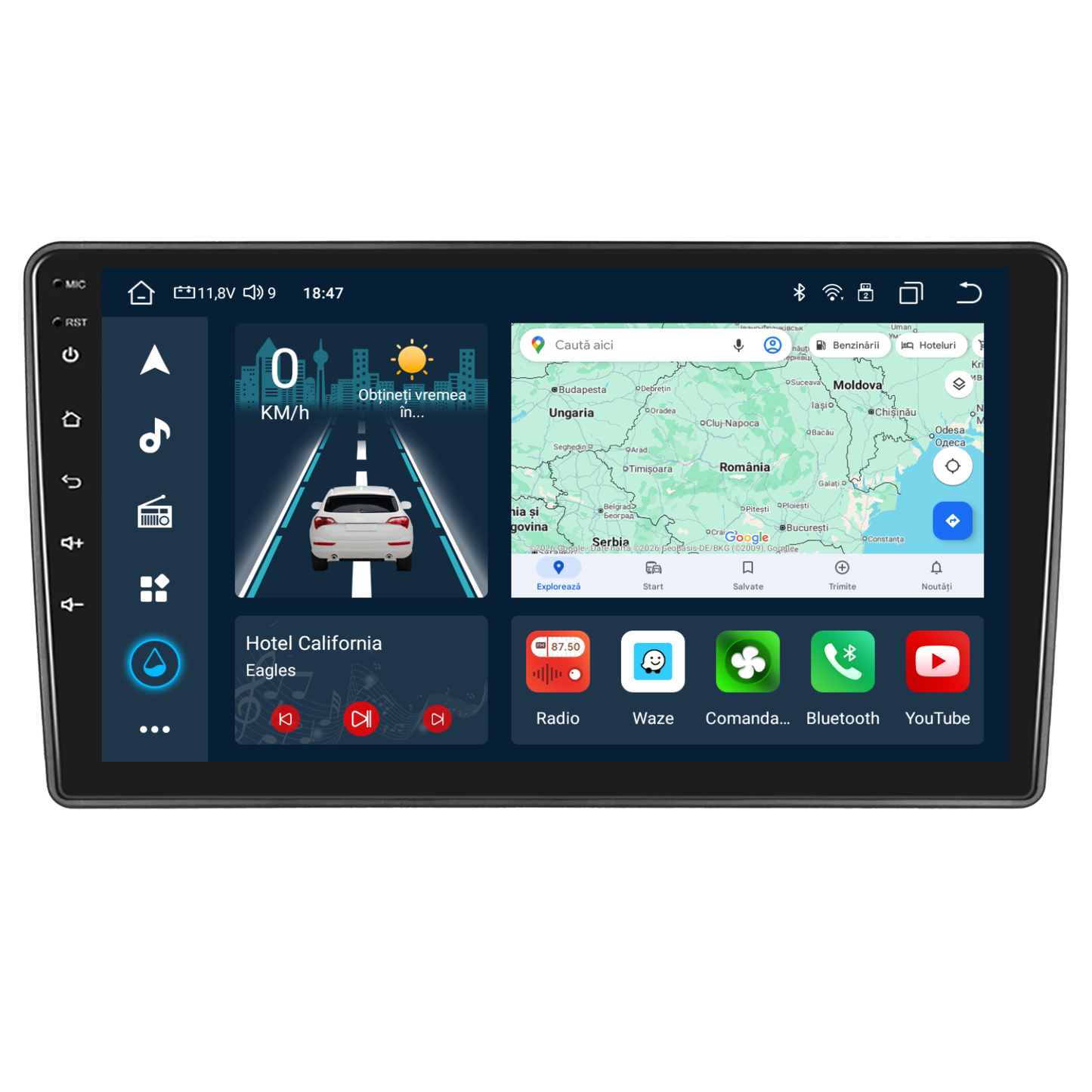 Navigatie dedicata Chevrolet Captiva (2009) cu Android 14, 4 GB RAM 64 GB ROM, OCTA-CORE, Carplay si Android auto, Slot SIM 4G, ventilator de racire activ, ecran 9 inch HD