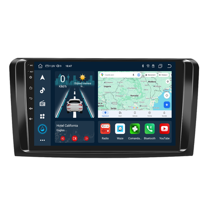 Navigatie dedicata Mercedes-Benz ML Series (2005-2011) cu Android 14, 4 GB RAM 64 GB ROM, OCTA-CORE, Carplay si Android auto, Slot SIM 4G, ventilator de racire activ, ecran 9 inch HD