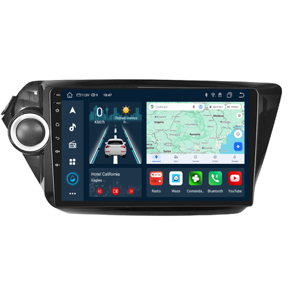 Navigatie dedicata Kia RIO (2011-2016) cu Android 14, 4 GB RAM 64 GB ROM, OCTA-CORE, Carplay si Android auto, Slot SIM 4G, ventilator de racire activ, ecran 9 inch HD