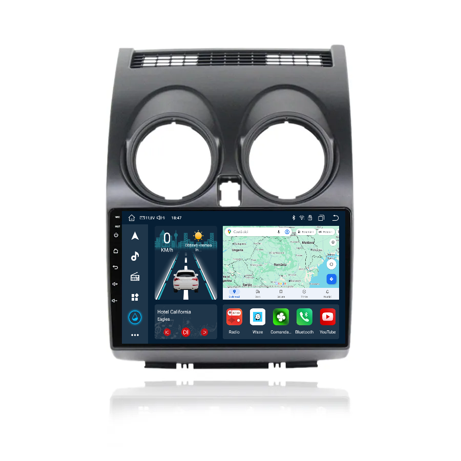 Navigatie dedicata Nissan Qashqai J10 (2006-2013) cu Android 14, 4 GB RAM 64 GB ROM, OCTA-CORE, Carplay si Android auto, Slot SIM 4G, ventilator de racire activ, ecran 9 inch HD