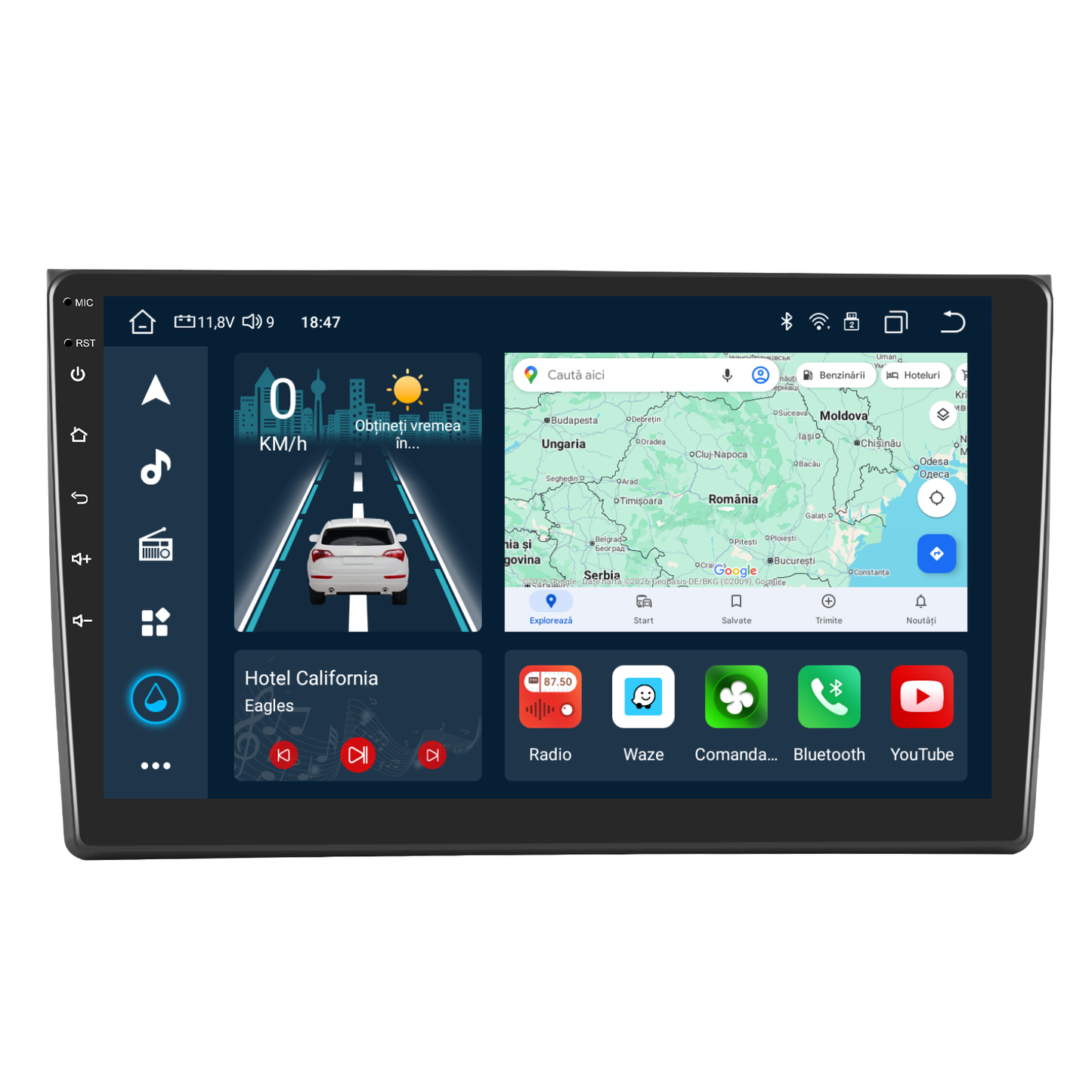 Navigatie dedicata Audi A4 (2002-2008) cu Android 14, 4 GB RAM 64 GB ROM, OCTA-CORE, Carplay si Android auto, Slot SIM 4G, ventilator de racire activ, ecran 9 inch HD