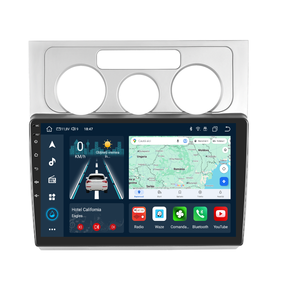 Navigatie dedicata Volkswagen Touran (2006-2008) cu Android 14, 4 GB RAM 64 GB ROM, OCTA-CORE, Carplay si Android auto, Slot SIM 4G, ventilator de racire activ, ecran 10.1 inch HD