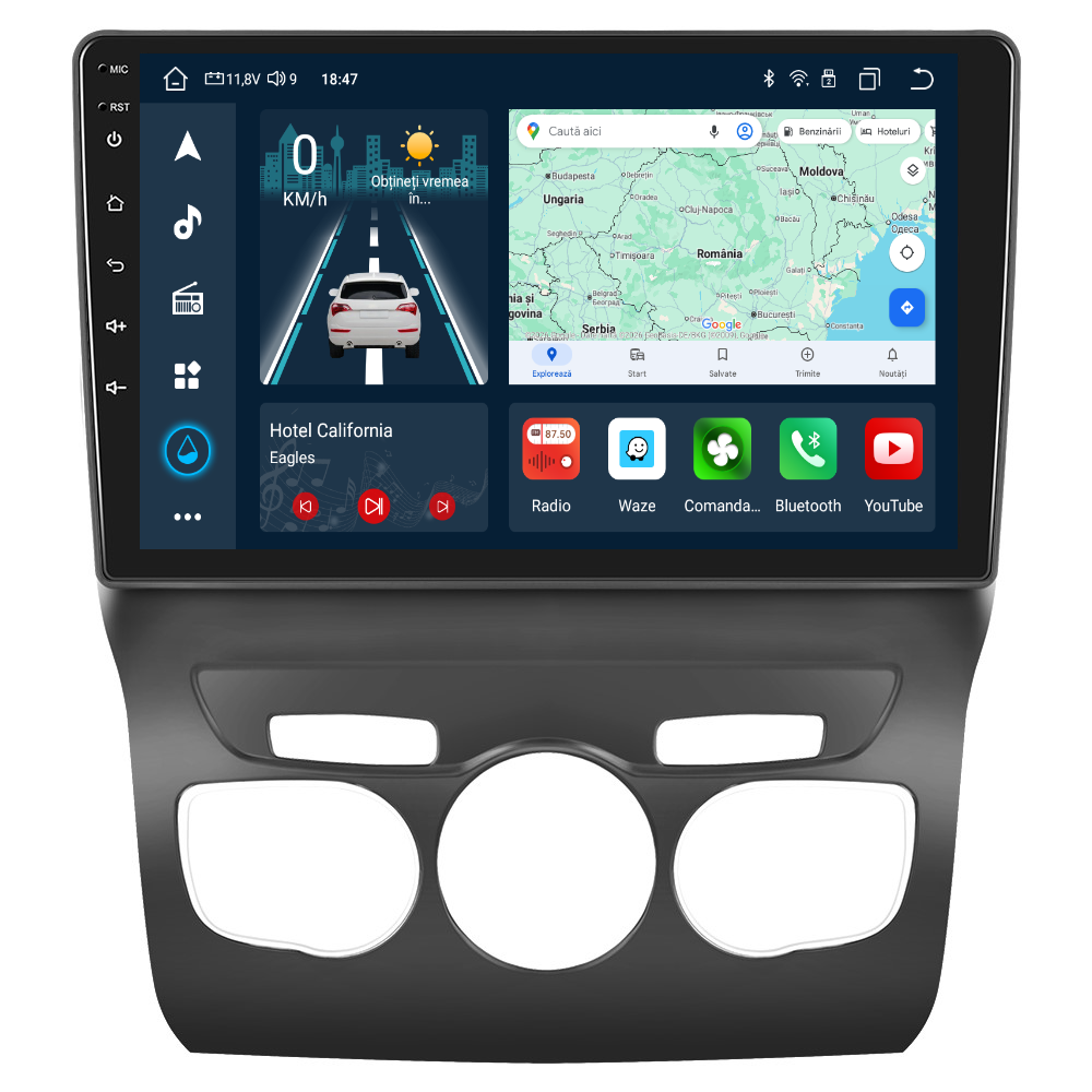 Navigatie dedicata Citroen C4L (2013-2016) cu Android 14, 4 GB RAM 64 GB ROM, OCTA-CORE, Carplay si Android auto, Slot SIM 4G, ventilator de racire activ, ecran 10.1 inch HD