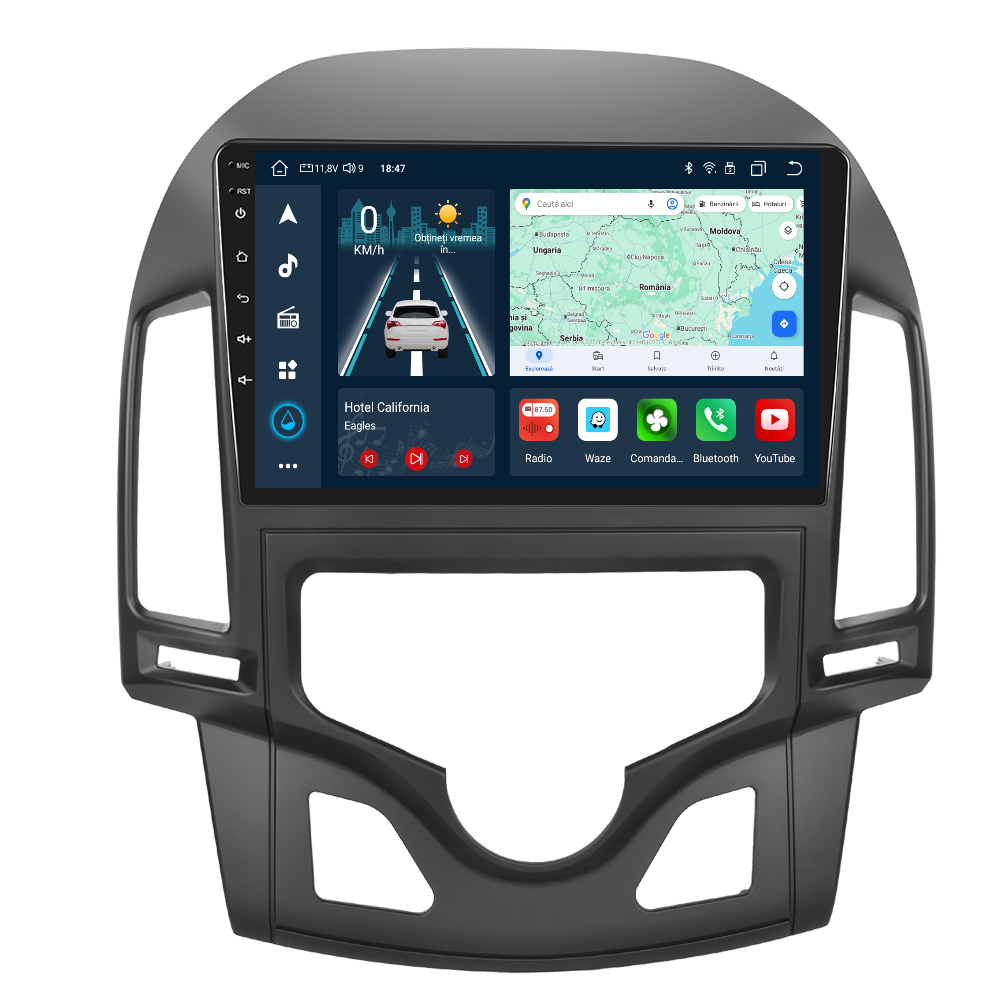 Navigatie dedicata Hyundai I30 (2009) cu Android 14, 4 GB RAM 64 GB ROM, OCTA-CORE, Carplay si Android auto, Slot SIM 4G, ventilator de racire activ, ecran 9 inch HD