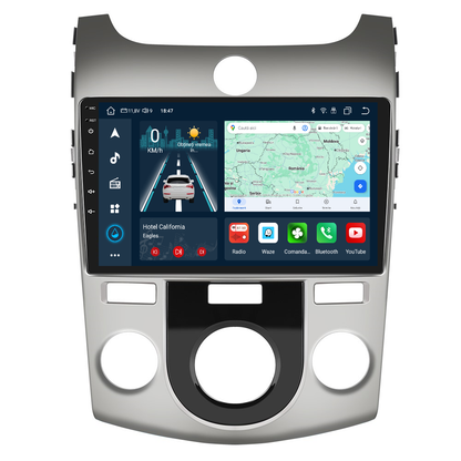 Navigatie dedicata KIA Forte (2009-2017) cu Android 14, 4 GB RAM 64 GB ROM, OCTA-CORE, Carplay si Android auto, Slot SIM 4G, ventilator de racire activ, ecran 9 inch HD