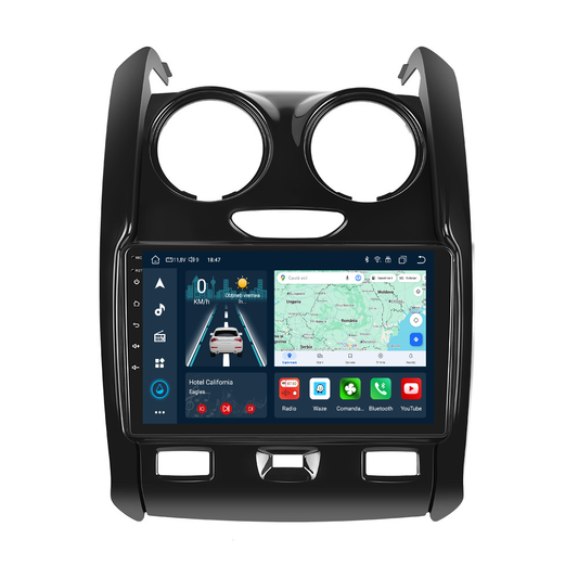Navigatie dedicata Dacia Duster (2012-2019) cu Android 14, 4 GB RAM 64 GB ROM, OCTA-CORE, Carplay si Android auto, Slot SIM 4G, ventilator de racire activ, ecran 9 inch HD