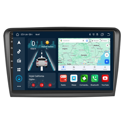 Navigatie dedicata Skoda Superb 2 (2009-2013) cu Android 14, 4 GB RAM 64 GB ROM, OCTA-CORE, Carplay si Android auto, Slot SIM 4G, ventilator de racire activ, ecran 10.1 inch HD