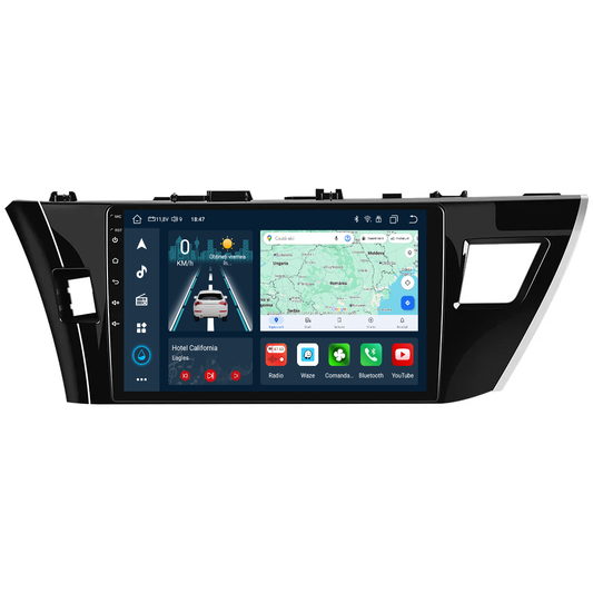 Navigatie dedicata Toyota Corolla (2013-2017) cu Android 14, 4 GB RAM 64 GB ROM, OCTA-CORE, Carplay si Android auto, Slot SIM 4G, ventilator de racire activ, ecran 10.1 inch HD
