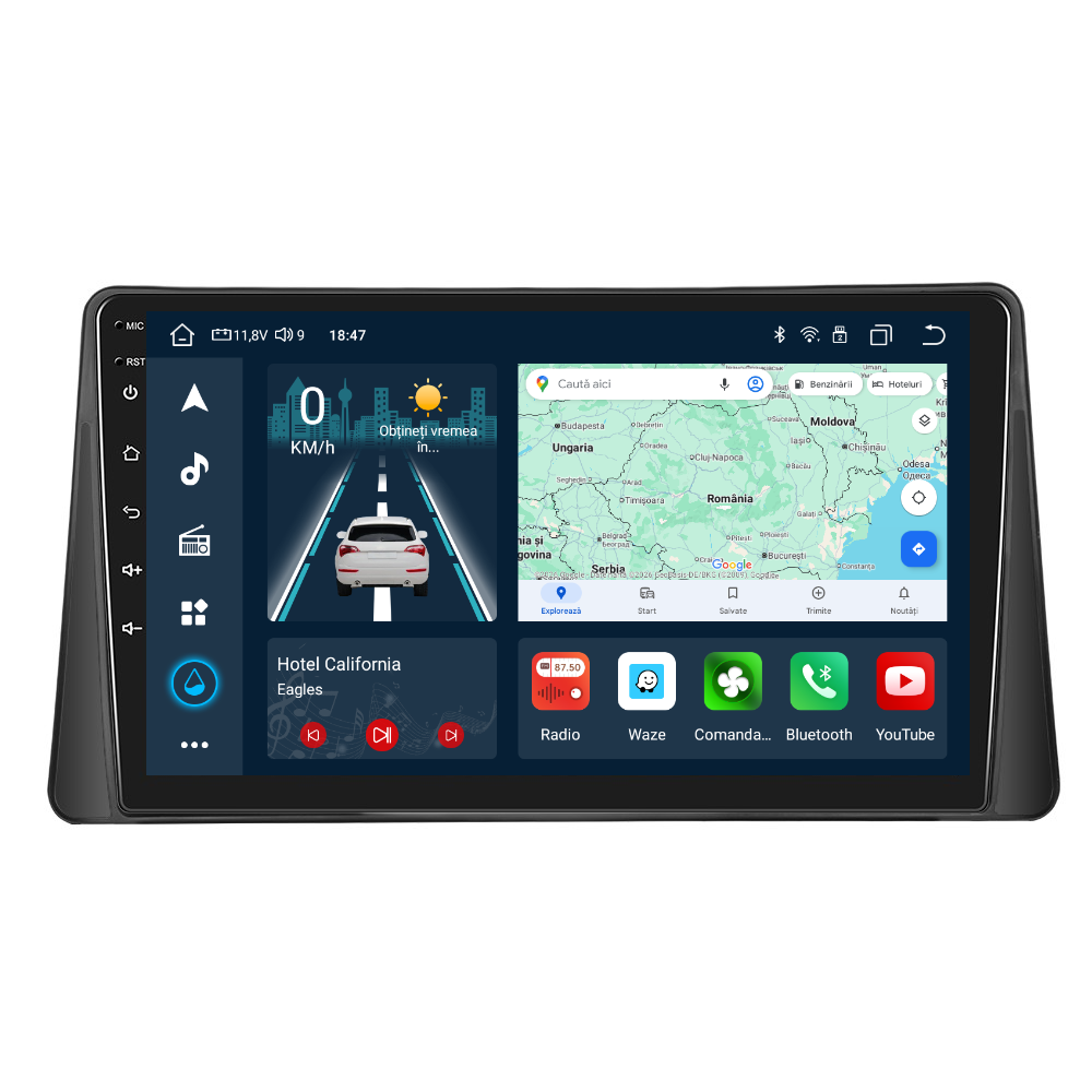 Navigatie dedicata Renault Megane 2 (2002-2009) cu Android 14, 4 GB RAM 64 GB ROM, OCTA-CORE, Carplay si Android auto, Slot SIM 4G, ventilator de racire activ, ecran 9 inch HD