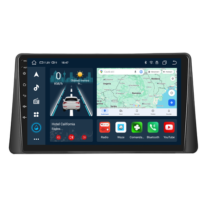 Navigatie dedicata Renault Megane 2 (2002-2009) cu Android 14, 4 GB RAM 64 GB ROM, OCTA-CORE, Carplay si Android auto, Slot SIM 4G, ventilator de racire activ, ecran 9 inch HD