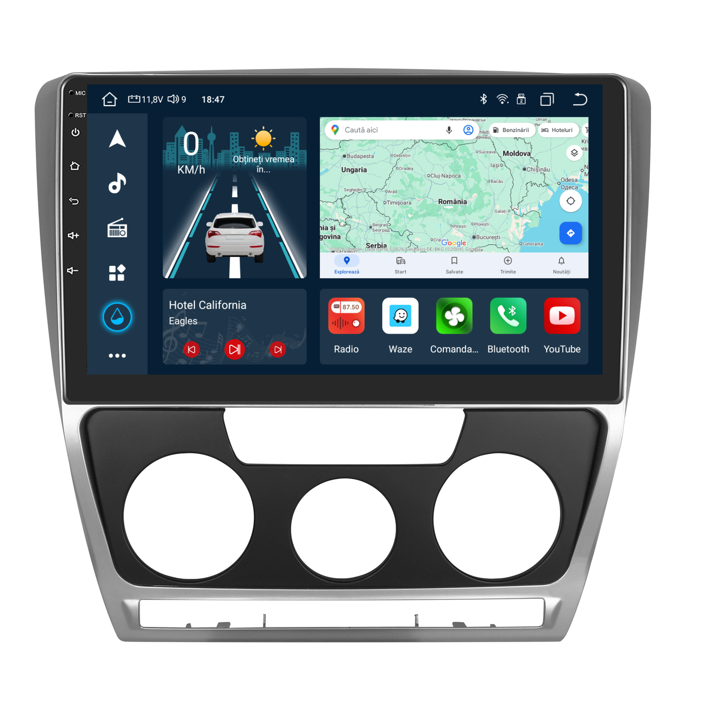 Navigatie dedicata Skoda Octavia 2 (2004-2013) cu Android 14, 4 GB RAM 64 GB ROM, OCTA-CORE, Carplay si Android auto, Slot SIM 4G, ventilator de racire activ, ecran 10 inch HD