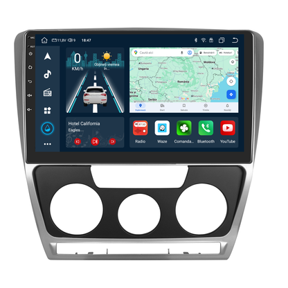 Navigatie dedicata Skoda Octavia 2 (2004-2013) cu Android 14, 4 GB RAM 64 GB ROM, OCTA-CORE, Carplay si Android auto, Slot SIM 4G, ventilator de racire activ, ecran 10 inch HD